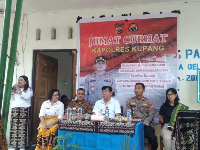 Kolaborasi Polres Kupang Dan Pemerintah Kabupaten Kupang Terus Berlanjut Dalam Jumat Curhat
