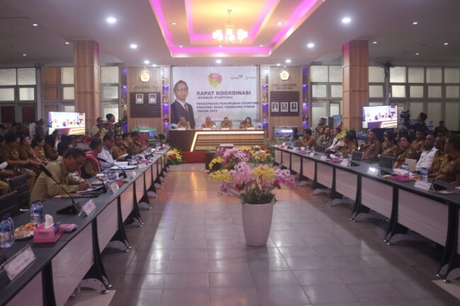 Foto: rakor percepatan penurunan stunting prov.NTT tahun 2023.
