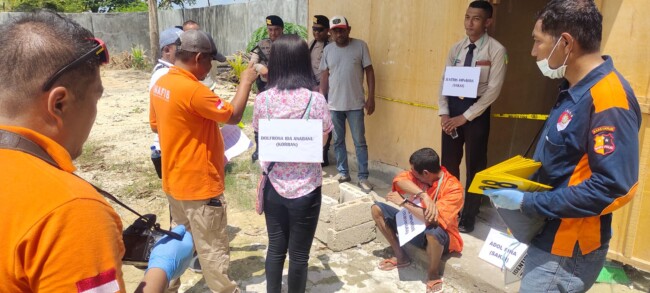 Polres Kupang Menggelar Rekonstruksi Kasus Penganiayaan Berujung Kematian