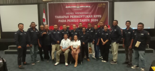 Rapat Koordinasi Pembentukan KPPS Telah Di Gelar KPU Kabupaten Kupang, PPS Desa Oebelo Siap Buka Pendaftaran