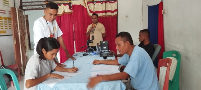 Guna Penuhi Hak Pilih Pemilu 2024, PPS Desa Oebelo dan Tanah Merah Gelar Perekaman KTP Elektronik