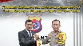 Foto: kunjungan Kepala BIN Timor Leste di terima Wakapolda NTT.
