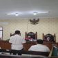 Foto: Suasana Sidang saat Hakim Jatuhkan vonis kepada terdakwa Kasus Korupsi Talud Penahan Longsor.