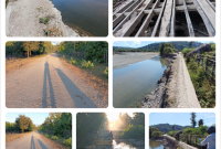 Foto: Kondisi Infrastruktur jalan dan jembatan  yang rusak di wilayah Amfoang. 