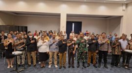 Foto: Kepala Kajari Kabupaten Kupang saat mengikuti kegiatan sosialisasi Peraturan KPU, Rabu(24/07). 