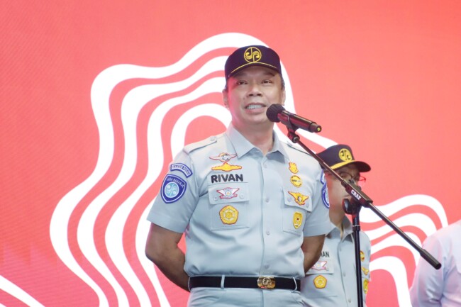 Foto: Direktur Utama Jasa Raharja, Rivan A. Purwantono saat menjadi