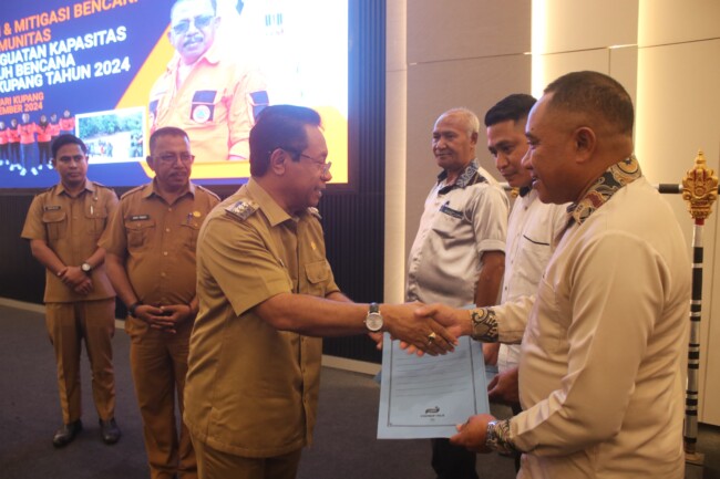 BPBD Kabupaten Kupang Gelar Pelatihan Pencegahan Dan Mitigasi Bencana, 20 Desa Dilibatkan