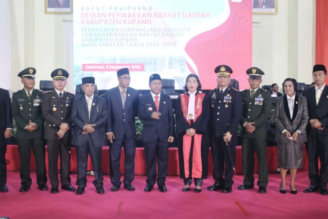 Kapolres Kupang Hadiri Pelantikan Anggota DPRD Kabupaten Kupang Periode 2024 - 2029