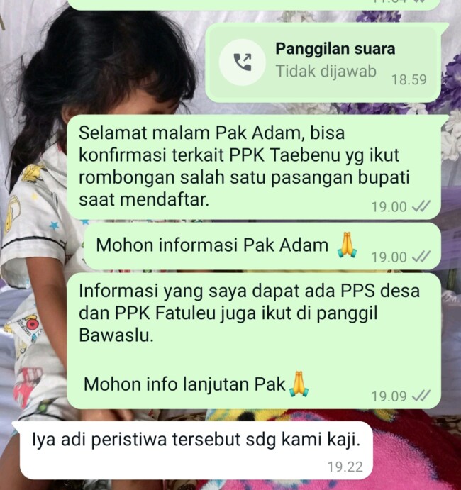 Bawaslu Kabupaten Kupang Temukan 2 Anggota Badan Ad-hoc Pilkada 2024 Diduga Langgar Kode Etik