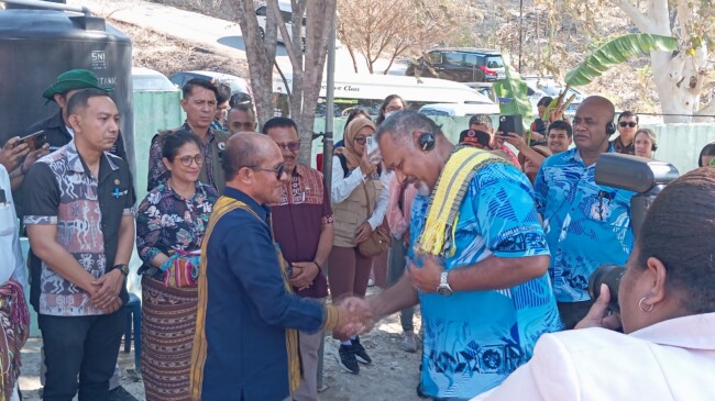 Dukung Mitigasi Bencana, Kedubes Fiji Lakukan Kunjungan Dan Monev Di Desa Tanah Putih
