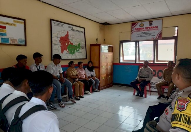 Gerak Cepat Polres Kupang Berhasil Cegah Tawuran Antar Pelajar SMAN 1 Dan SMAN 3 Kupang Timur