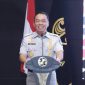 Foto: Direktur Utama Jasa Raharja, Rivan A. Purwantono saat memberikan sambutan dalam kegiatan  Diskusi Interaktif HAKORDIA Tahun 2024.
