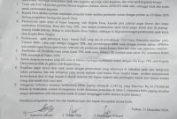 Foto: Pengaduan TPK Desa Tuakau terkait penyimpangan Kewenangan yang dilakukan oleh Kepala Desa Tuakau. 