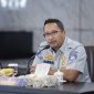 Foto: Direktur Kepatuhan dan Manajemen Resiko Jasa Raharja, Harwan Muldidarmawan saat hadiri kegiatan Tactical Floor Game guna siapkan Strategi pengamanan Nataru. 