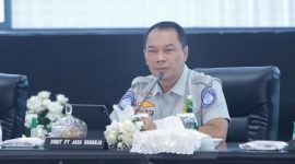Foto: Direktur Utama Jasa Raharja, Rivan A. Purwantono, saat menghadiri Rapat Koordinasi (Rakor) Lintas Sektoral Operasi Lilin 2024 untuk mempersiapkan pengamanan Nataru. 