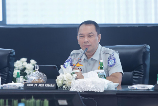 Foto: Direktur Utama Jasa Raharja, Rivan A. Purwantono, saat menghadiri Rapat Koordinasi (Rakor) Lintas Sektoral Operasi Lilin 2024 untuk mempersiapkan pengamanan Nataru. 