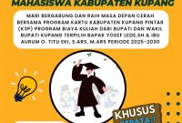 Foto: Brosur pendaftaran Beasiswa K3P. 