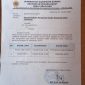 Foto: Surat pemberhentian kader Posyandu. 