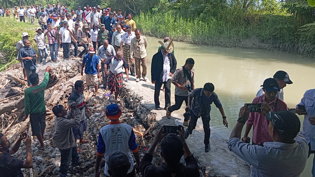 2 Tahun Rusak! Kementan Pastikan Bendungan Leter T Kelurahan Babau Segera Dibangun