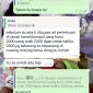 Foto: Screenshot pengakuan Anggota Ormas Pelita Prabu melalui pesan singkat WhatsApp, Minggu (26/01) 