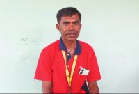 Foto: Ketua DPC Pelita Prabu, Yosef Fomeni saat melakukan klarifikasi di Sekretariat Gemoy, (28/01) siang. 