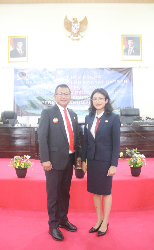 Sampaikan Pidato Perdana, Bupati Kupang Ajak DPRD Kolaborasi Wujudkan Visi Kabupaten Kupang Emas