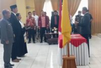 Foto: Suasana Pelantikan Direktur Perumda Air Minum oleh Bupati Kupang, Yosef Lede, S.H., Senin (26/05) 