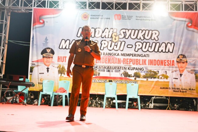 Sepekan Kegiatan HUT RI Ke-80 Sukses, Pemkab Kupang Gelar Ibadah Syukur