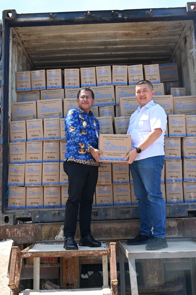 PERDANA. 265 Ton Produk Garam Yodium Kemasan Asli Kabupaten Kupang Tembus Pasar Jakarta!