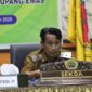 Foto: Sekda Kabupaten Kupang, Telah Sanam saat memimpin Rakor Percepatan Swasembada Pangan. 