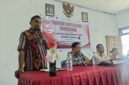 Foto: Ketua Kopdes Merah Putih Oebelo, Jooy Marsyano Mooy Mbatu, SH., saat memberi sambutan dalam pelaksanaan RAT tahun buku 2025.