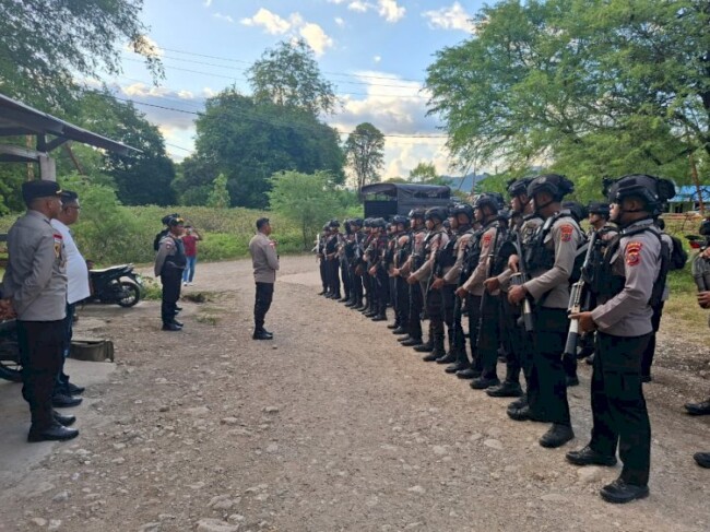 Cegah Bentrok Susulan, 100 Personel Gabungan Siaga di Desa Kiumasi 