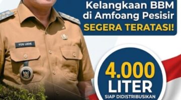 Bupati Yosef Lede Gercep! Kelangkaan BBM di Amfoang Pesisir Segera Teratasi, 4.000 Liter Siap Didistribusikan