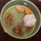 Foto: menu MBG yang diterima emak emak posyandu Mawar, Desa Tanah Merah.