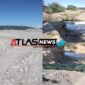 Foto: kondisi di lokasi mulut tambang, dan akses jalan menuju dusun 4 Niskolen