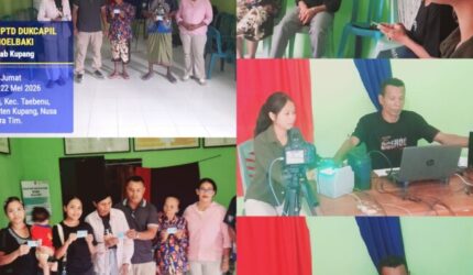Jemput Bola! UPTD Dukcapil Kupang Tengah "Sambangi" Warga Desa Bokong