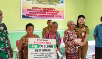 Pemdes Nitneo Gelontorkan Rp 20,4 Juta untuk BLT Tahap I Tahun 2026