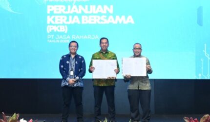Perkuat Hubungan Industrial, Jasa Raharja dan Serikat Pekerja Tandatangani PKB 2026