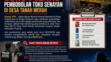 Polres Kupang Buru Pelaku Pembobolan dan Pencurian Toko Senayan di Desa Tanah Merah