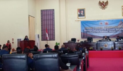 Wujudkan Tata Kelola Transparan, Wakil Bupati Kupang Sampaikan Laporan Pertanggungjawaban APBD 2025 di Sidang Paripurna DPRD