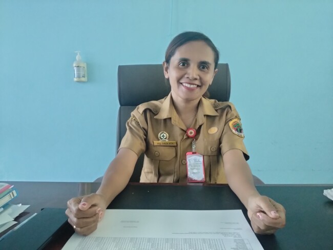 Foto: Kepala Puskesmas Oesao, drg. Tirza Vita