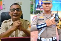 Foto: Kepala Samsat Kabupaten Kupang, Abdulgani R. Tokan, SE., (kiri) dan Kasat Lantas Polres Kupang, Iptu Sam Ihim (kanan)