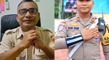Foto: Kepala Samsat Kabupaten Kupang, Abdulgani R. Tokan, SE., (kiri) dan Kasat Lantas Polres Kupang, Iptu Sam Ihim (kanan)