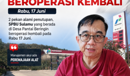 2 Pekan Tutup, SPBU Sulamu Dijadwalkan Akan Buka Kembali. Manajemen Ungkap Alasannya.!!