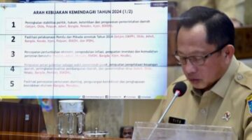 Foto: Mendagri, Tito Karnavian saat mengikuti RDP bersama Komisi II DPR RI, Senin 8 Juni 2026