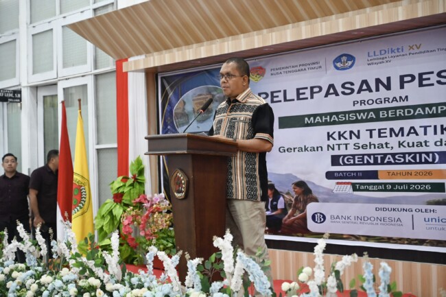 Sinergi Pentaheliks: 2.300 Mahasiswa KKN Tematik Gentaskin Batch II 2026 Resmi Dilepas ke 100 Desa di NTT