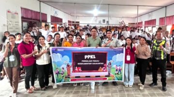 Sinergi Jasa Raharja dan Satlantas Polres Rote Ndao Luncurkan Program PPKL di SMPN 2 Rote Barat Laut