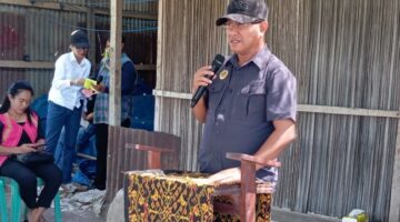 Foto: Bupati Kupang, Yosef Lede, S.H., di Desa Sumlili, Selasa (25/08/2026)