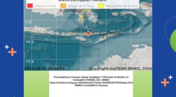 BMKG Resmi Akhiri Peringatan Dini Tsunami Pasca-Gempa M 7,7 Guncang Laut Flores