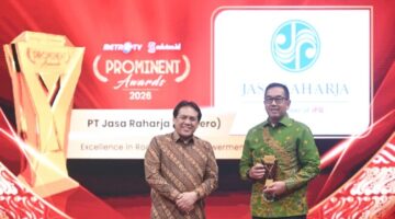 Konsisten Mendorong Keselamatan Transportasi, Jasa Raharja Raih Penghargaan “Excellent in Road Safety Empowerment” di Prominent Awards 2026  